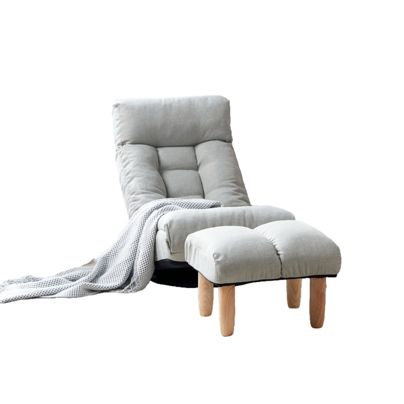 Adjustable Japanese Reclining Floor Chair Sofa With Metal Frame For Living Room by Unique Piece Furniture