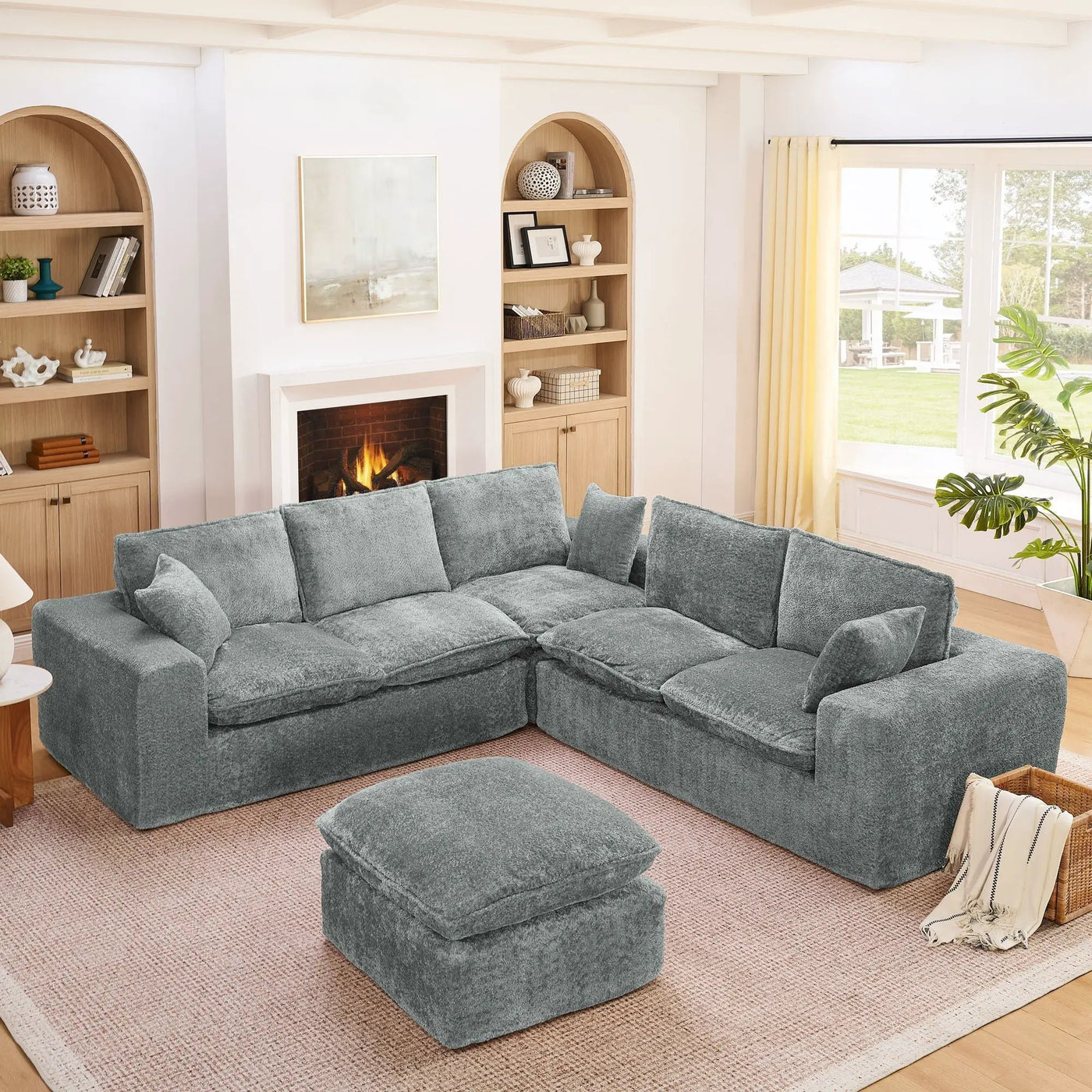 Sectional Sofa With Moveable Ottoman by HouseOfZazla