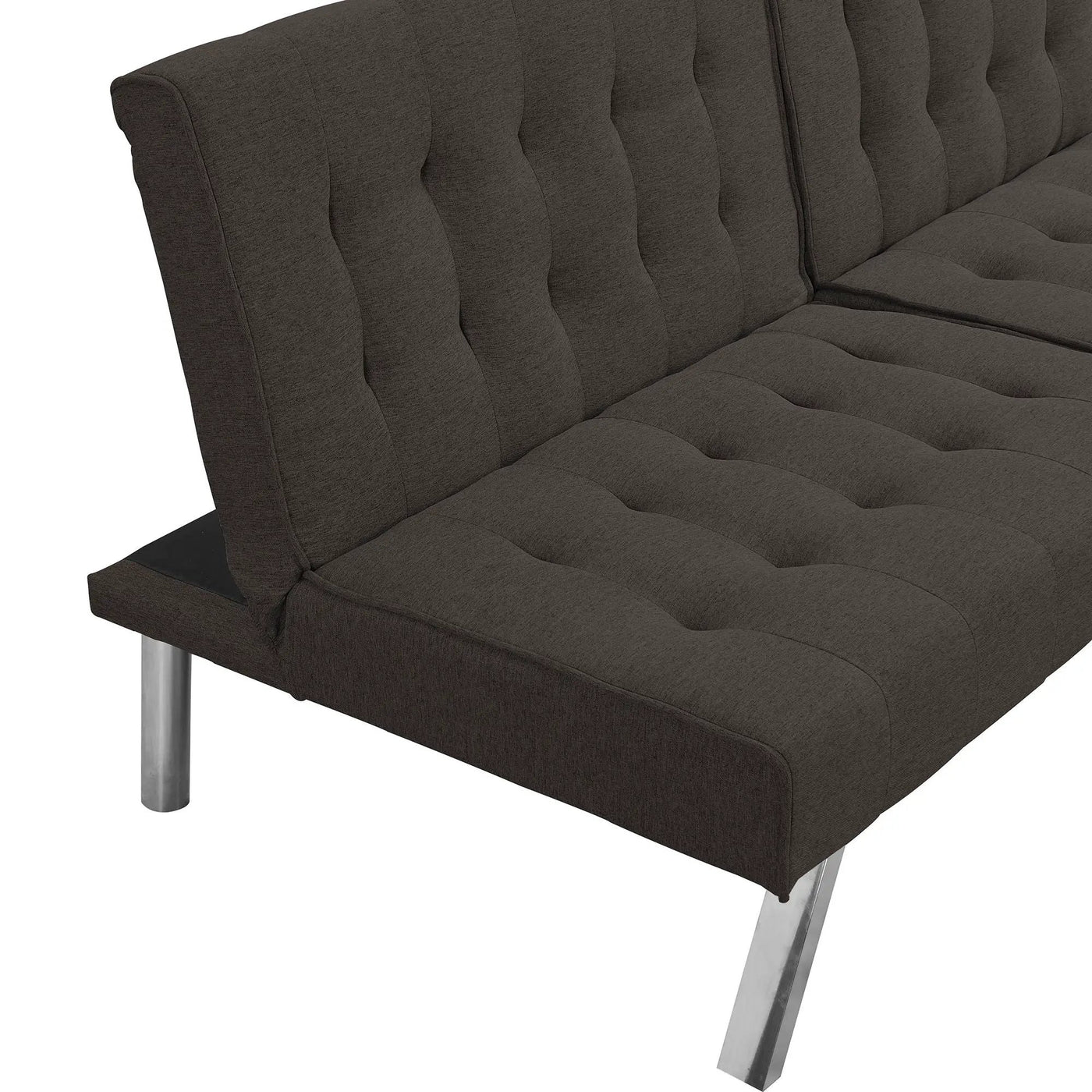 Modern Sofa Bed With Wood Frame And Stainless Legs by HouseOfZazla