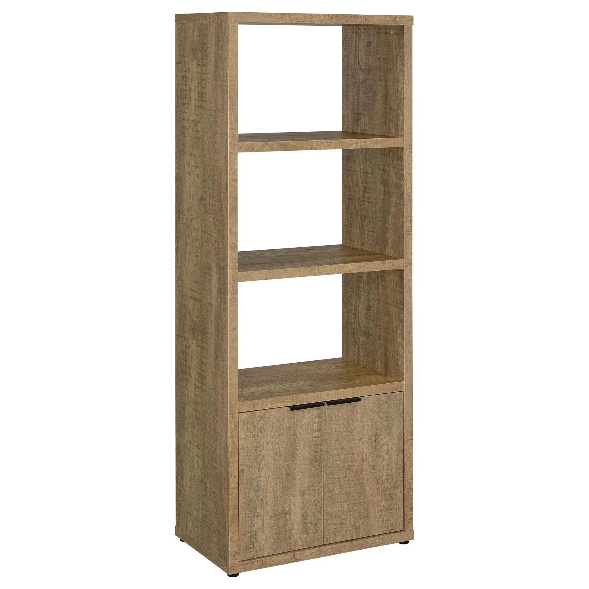 Tabby 3-shelf Engineered Wood Media Tower Mango by Unique Piece Furniture