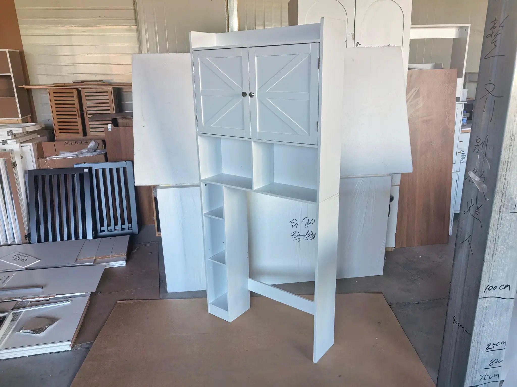 Over-The-Toilet Storage Cabinet with Adjustable Shelf by HouseOfZazla
