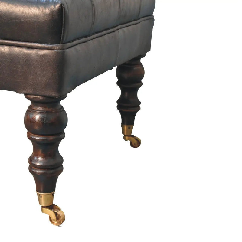 Buffalo - Ottoman With Castor Legs by HouseOfZazla