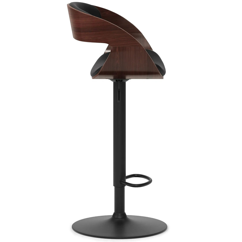Archer - Adjustable Swivel Bar Stool - Black by HouseOfZazla