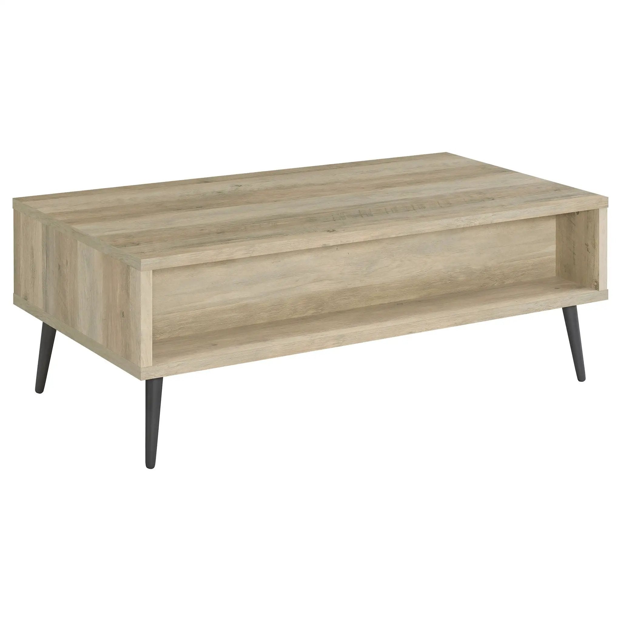 Welsh 1-drawer Engineered Wood Coffee Table Distressed Pine by Unique Piece Furniture