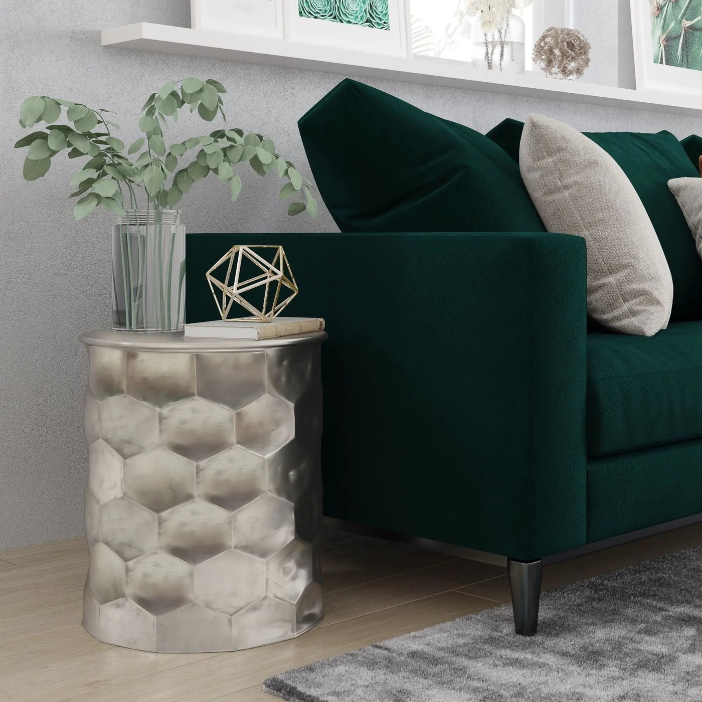 Whitney - Handcrafted Metal Storage Table by Unique Piece Furniture