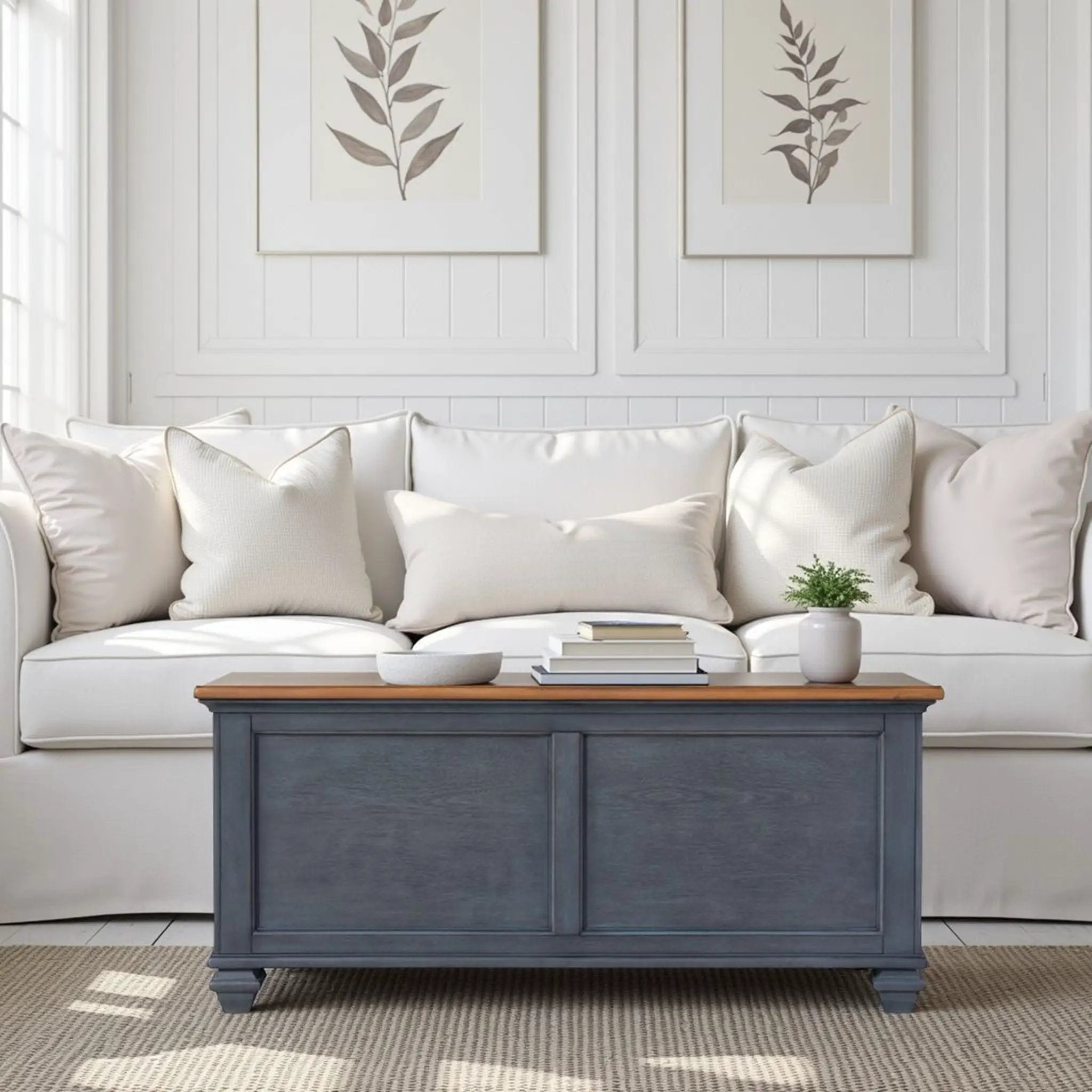 Lift-Top Coffee Table - Blue by Unique Piece Furniture