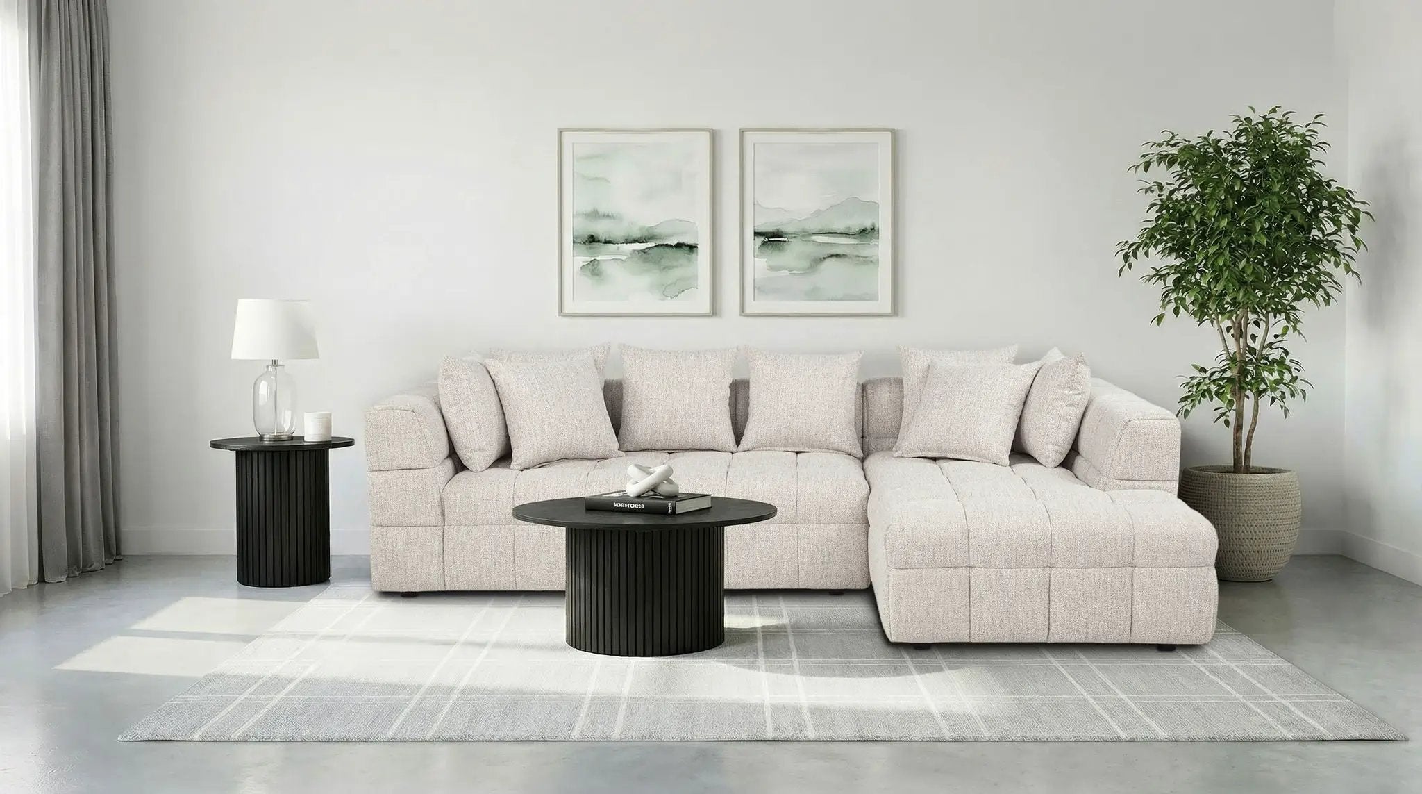 Amara 2-Piece Upholstered Sectional Sofa by Unique Piece Furniture