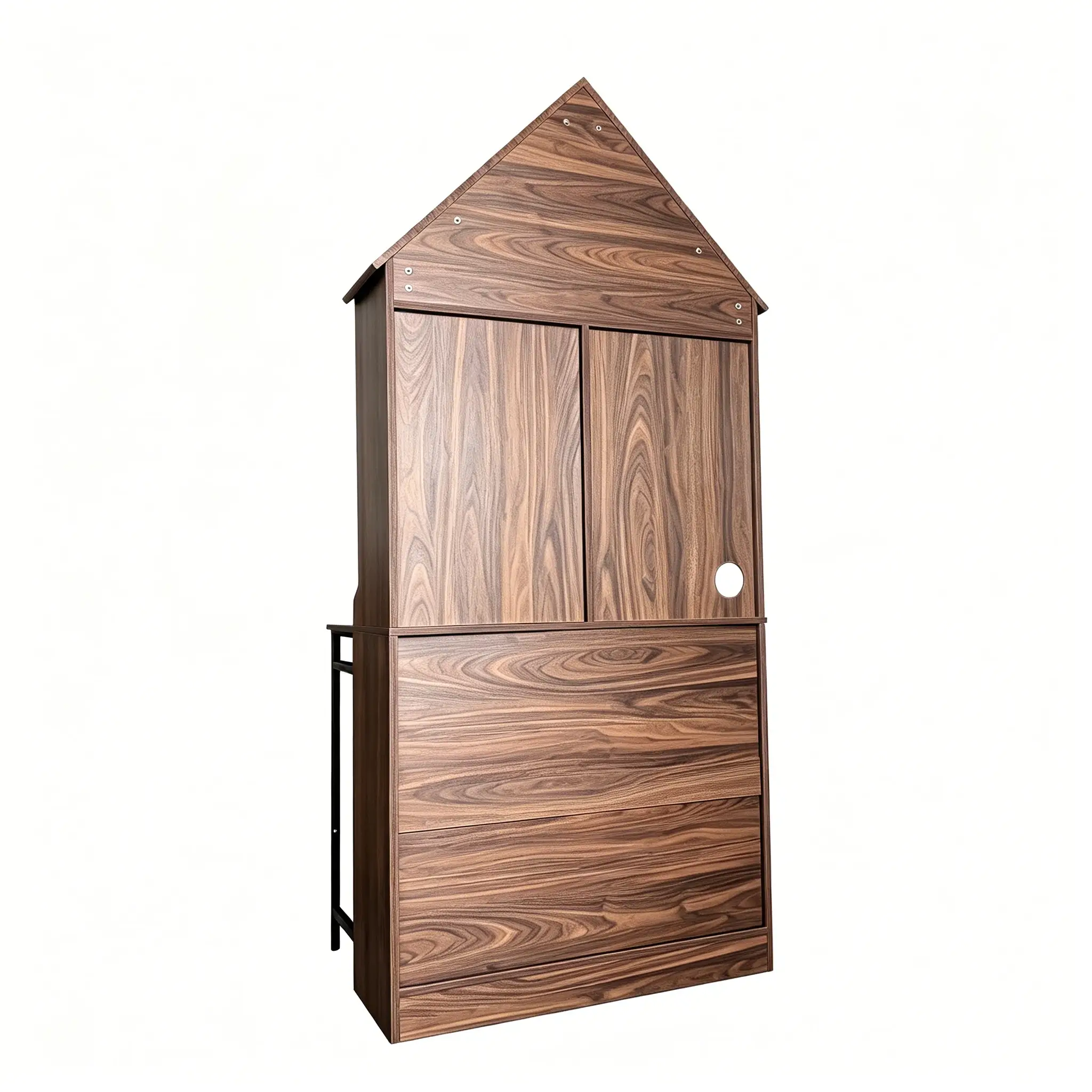 Folding Craft Desk with Storage Shelves by HouseOfZazla