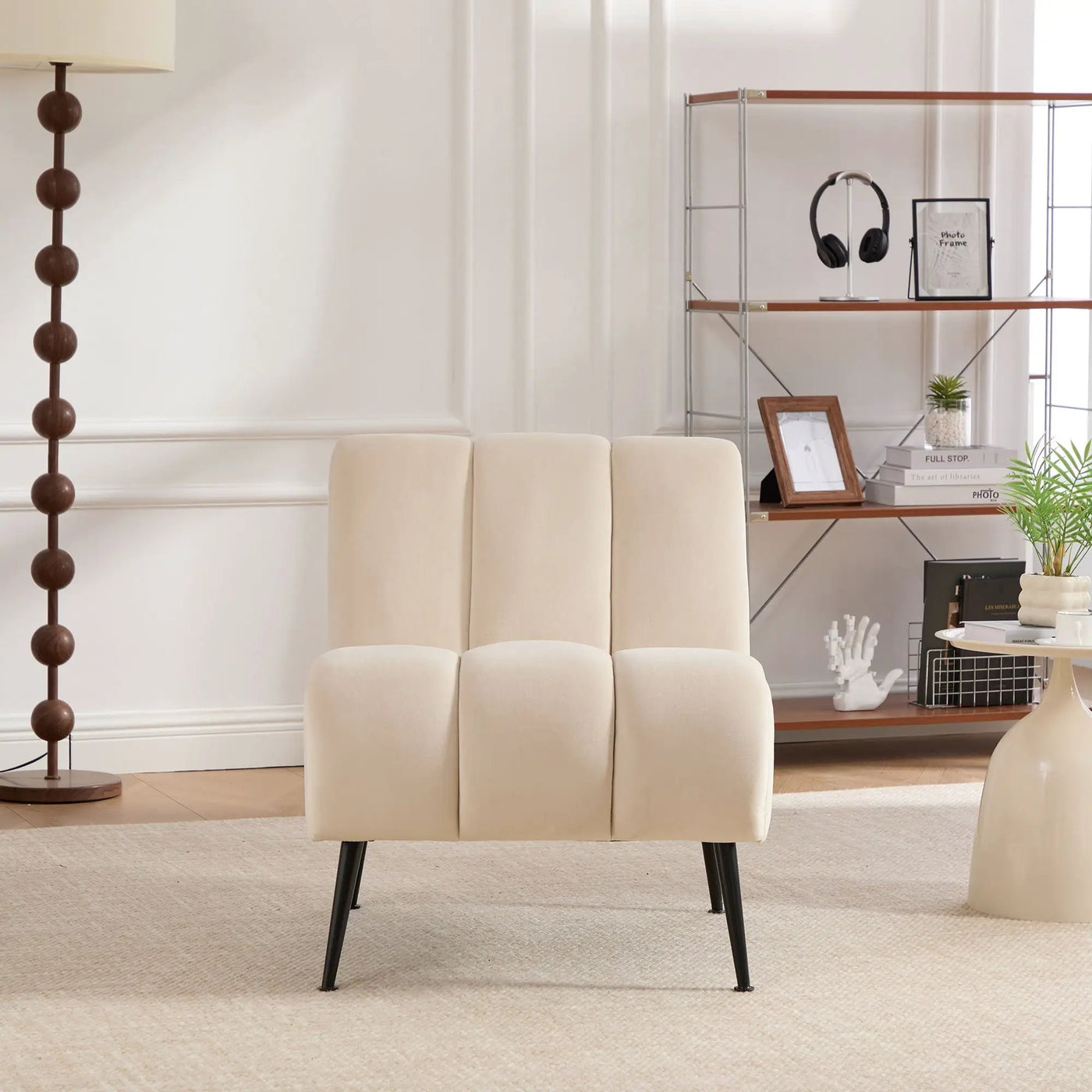 Upholstered Armless Chair For Living Room by HouseOfZazla