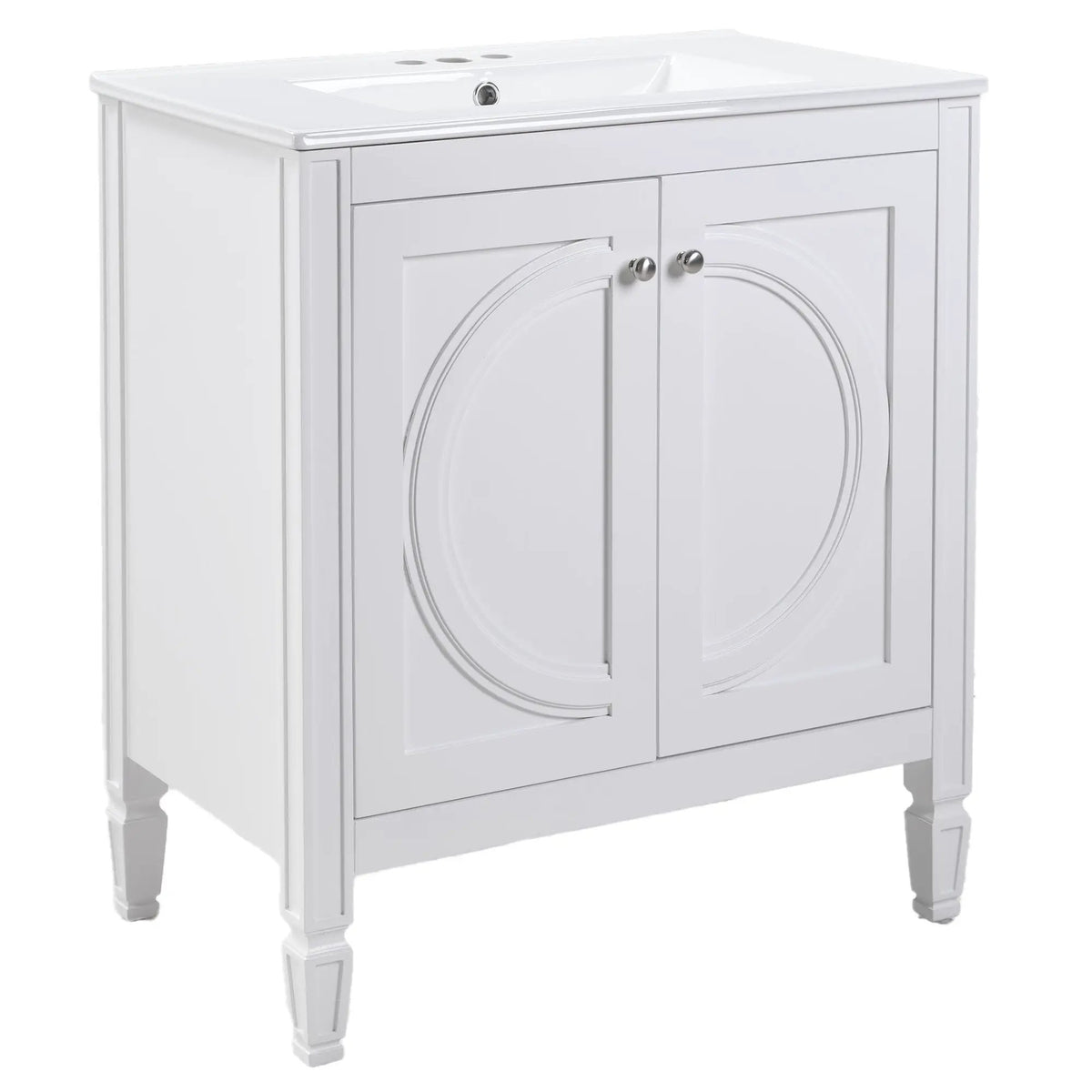 30" No Assembly Needed Vintage Bathroom Vanity by HouseOfZazla