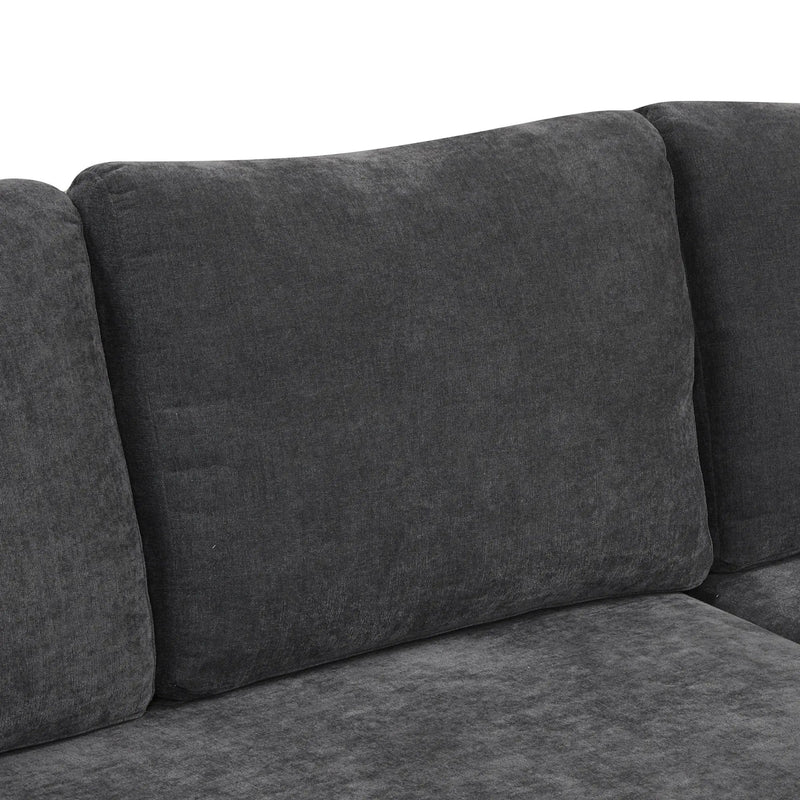 L-Shaped Sofa Convertible Sofa Bed Pull Out Sofa Sleeper With Two Back Pillows, Two USB Ports And Two Power Sockets For Living Room by HouseOfZazla