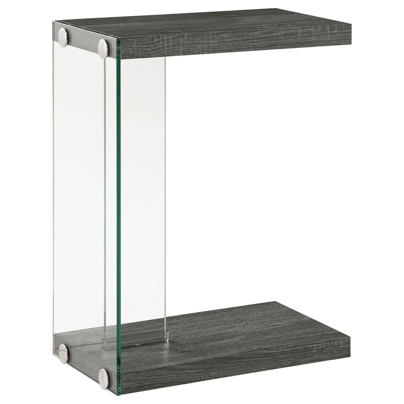 Sampson - C Shaped Side Table - Gray by HouseOfZazla