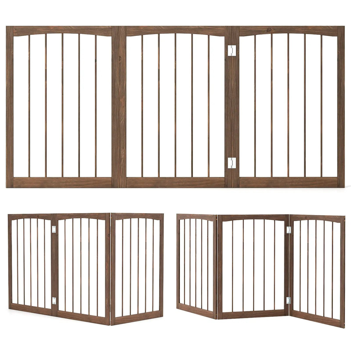 30 Inch Tall Wooden Pet Fence for Cats Small and Medium Dogs, photo 4 of 9