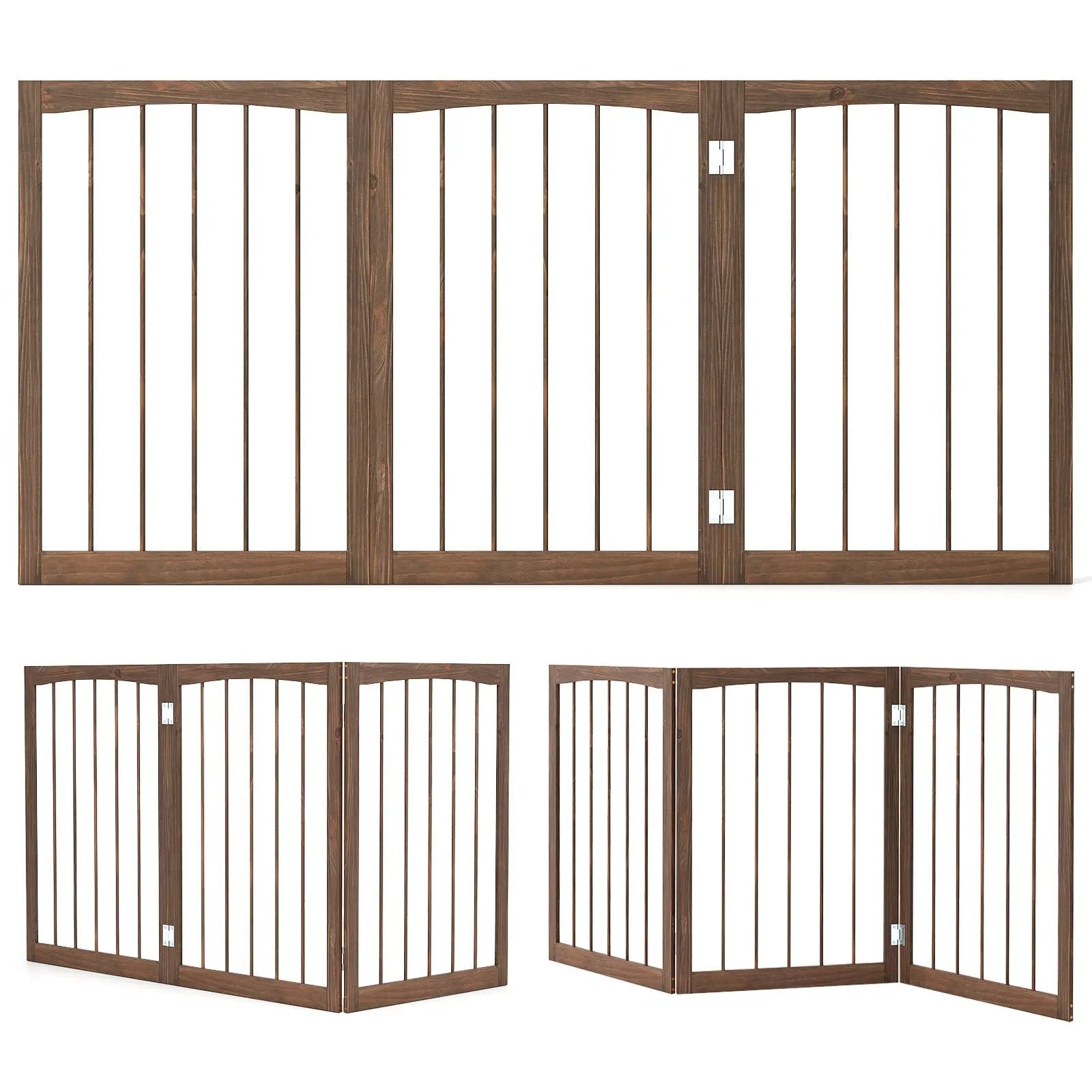 30 Inch Tall Wooden Pet Fence for Cats Small and Medium Dogs by DirectDeals