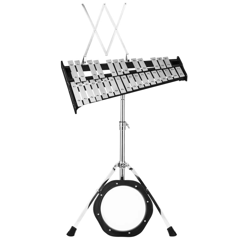 30 Notes Percussion with Practice Pad Mallets Sticks Stand by DirectDeals