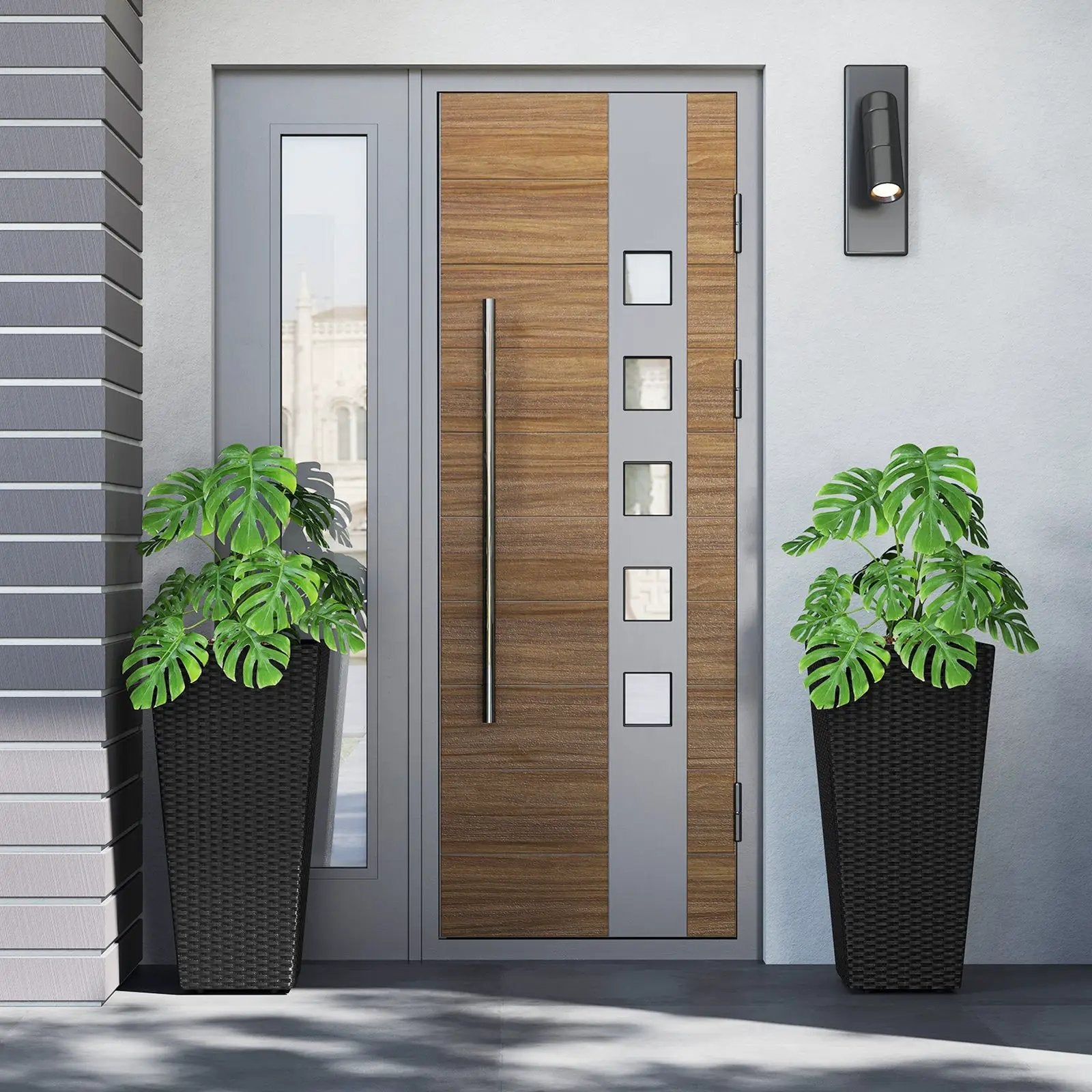 Set of 2 30 Inch Tall Flower Pot with Open-ended Base by DirectDeals