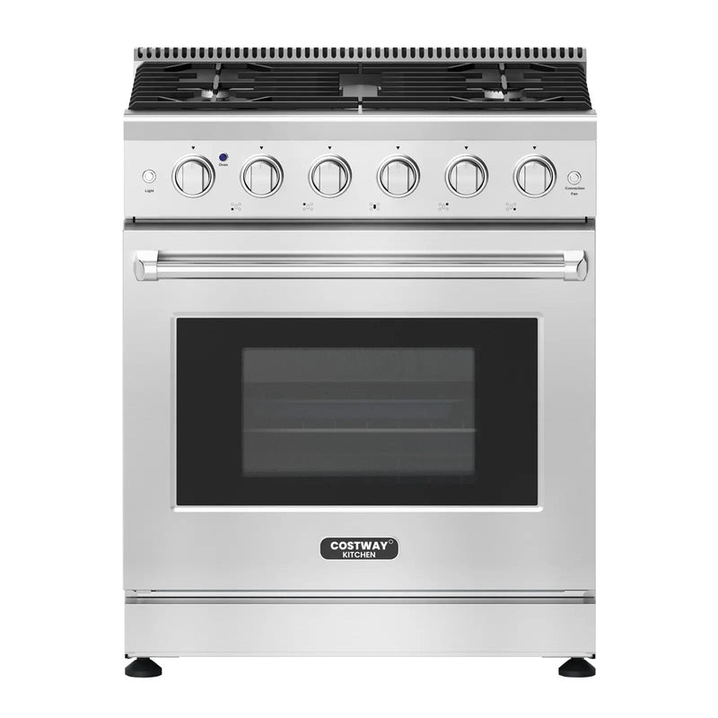 30 Inches 120V Natural Gas Range with 5 Burners Cooktop by DirectDeals