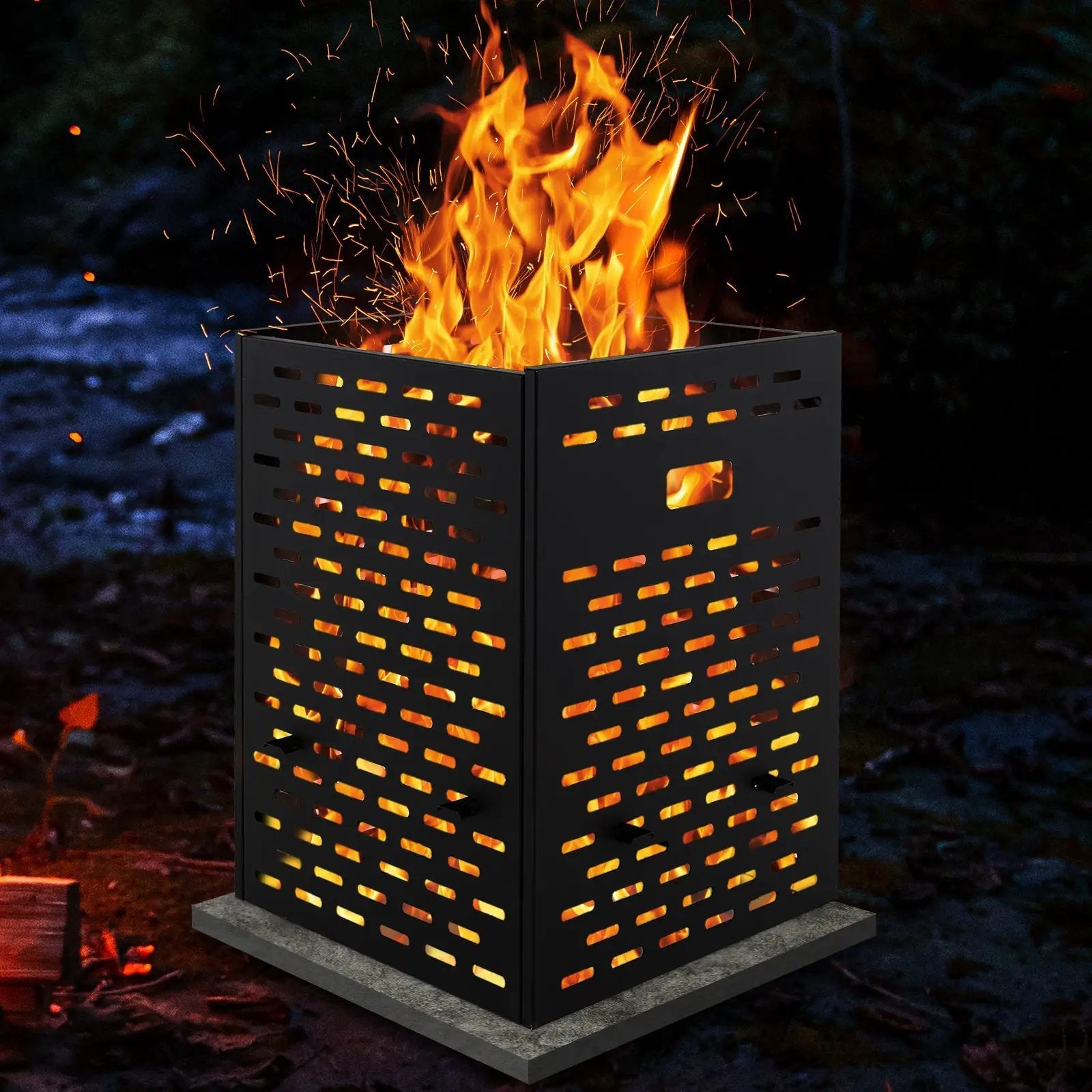 30 Inches Ultra Thick Burn Barrel with Venting Patterns and 4 Cross Braces by DirectDeals