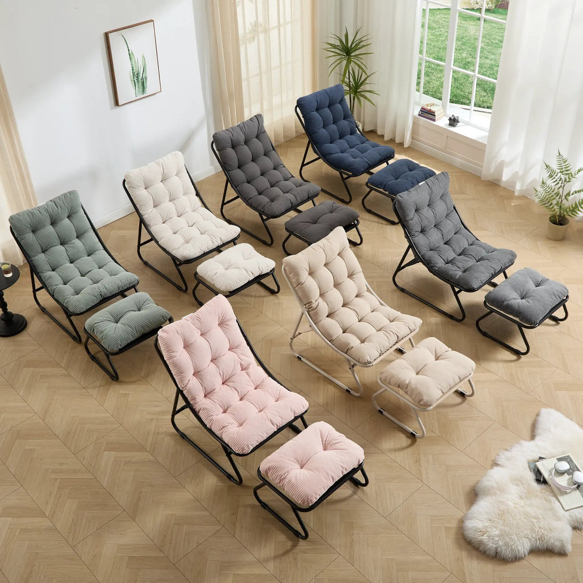 Patio Outdoor Lounge Chair with Ottoman by HouseOfZazla
