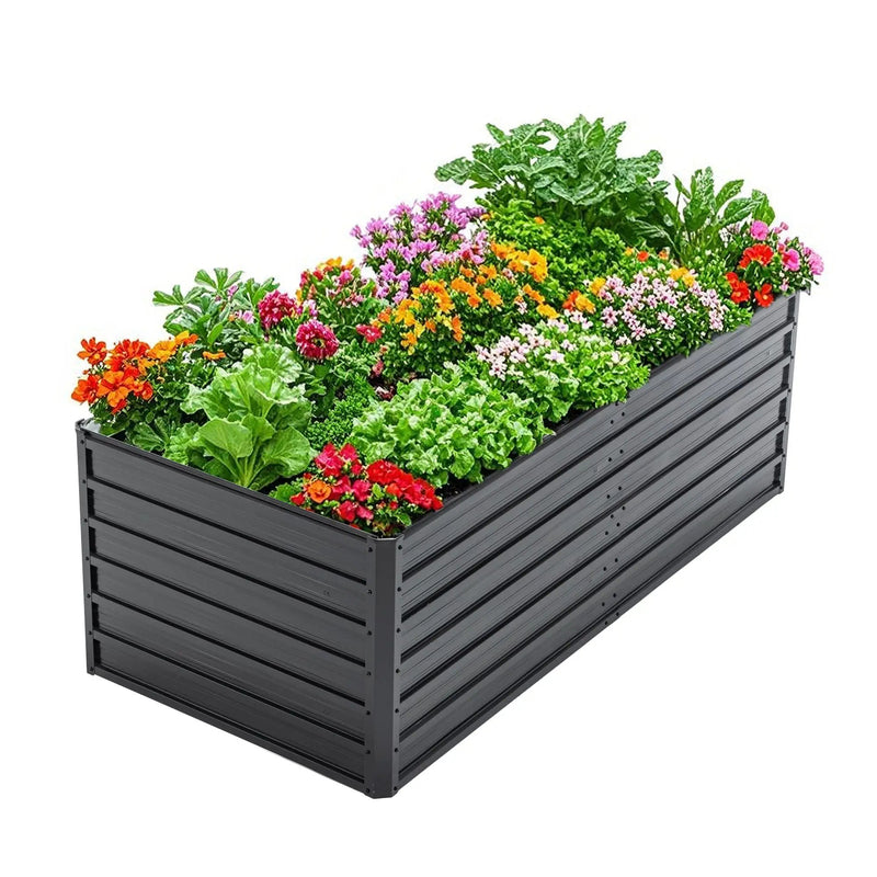 6x3x2 FT Metal Raised Garden Bed for Outdoor Gardening by HouseOfZazla