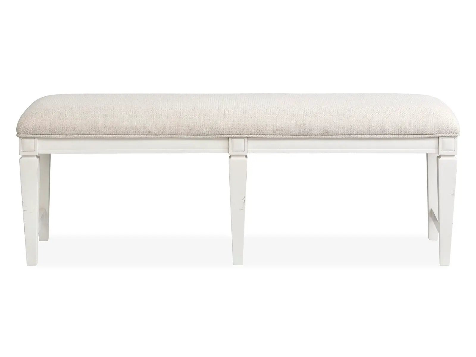 Willowbrook - Upholstered Bench - Egg Shell White by Unique Piece Furniture