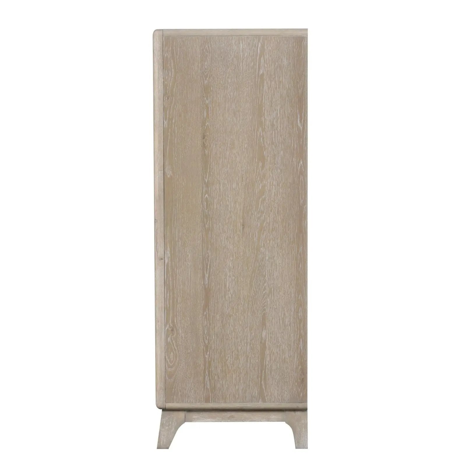 1 Piece Chest With Handles, Angled Legs, Ball Bearing Glides - Oak by Unique Piece Furniture