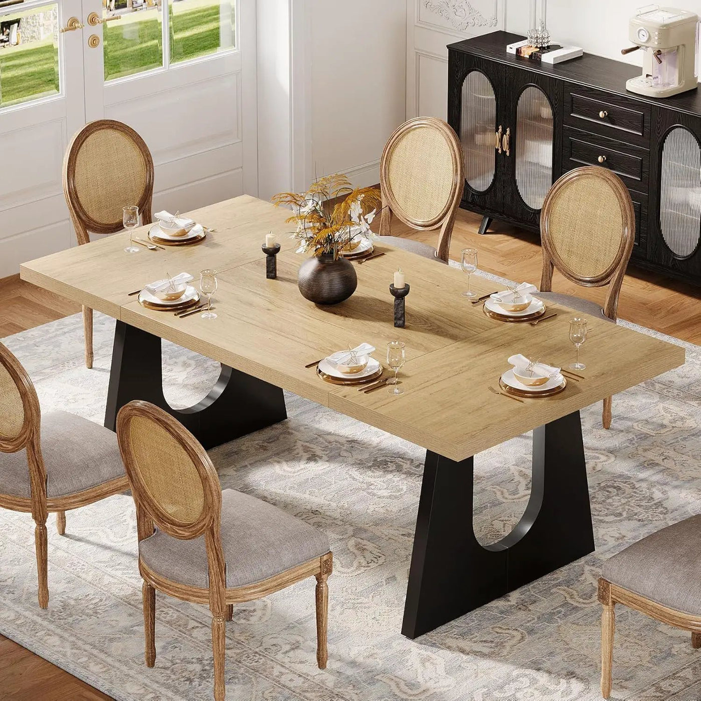 Dining Large Rectangular Kitchen & Dinner Table by HouseOfZazla