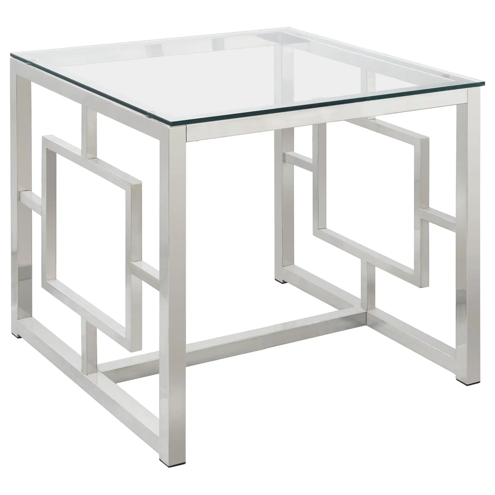 Merced 3-piece Rectangular Coffee and End Table Set Nickel by Unique Piece Furniture
