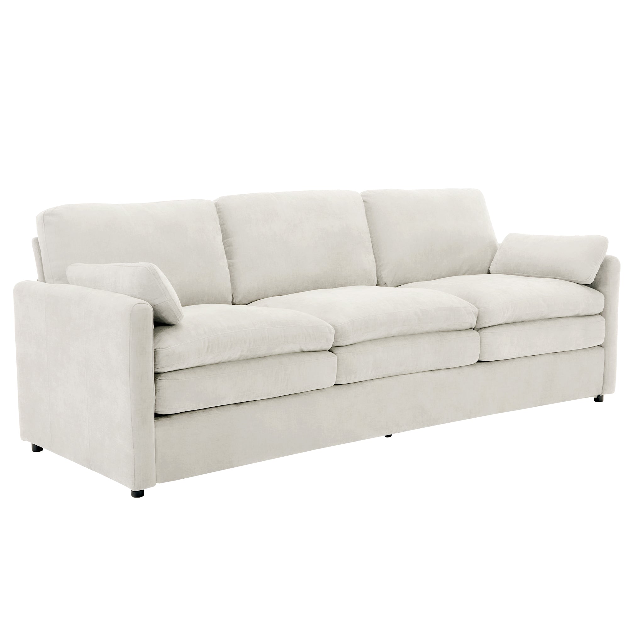 Cozy Upholstered 3-Seater Sofa with Plush Double Cushion and Ergonomic Design by BLAKHOM