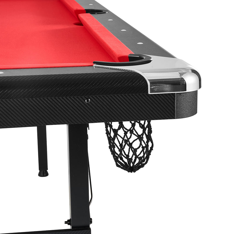 7 ft Foldable Portable Billiards Table with Complete Accessories by HouseOfZazla