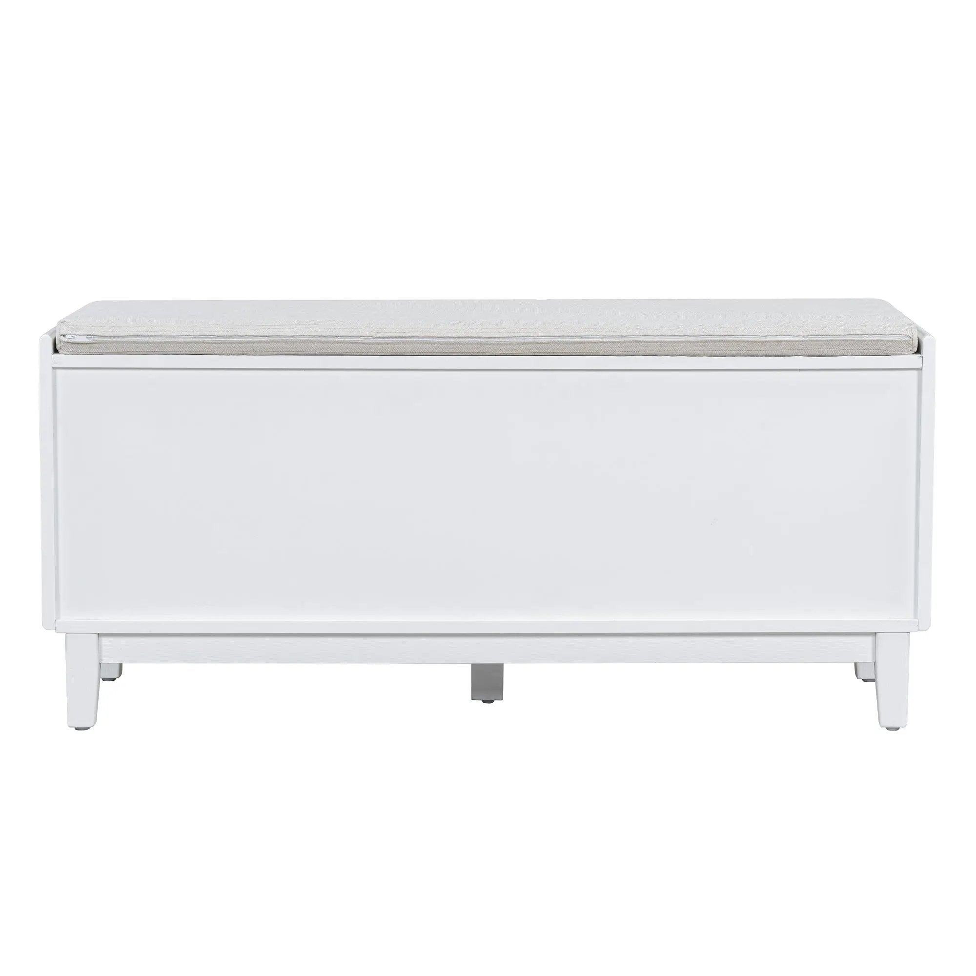 TREXM Boho Rattan Entryway Bench with Storage by HouseOfZazla