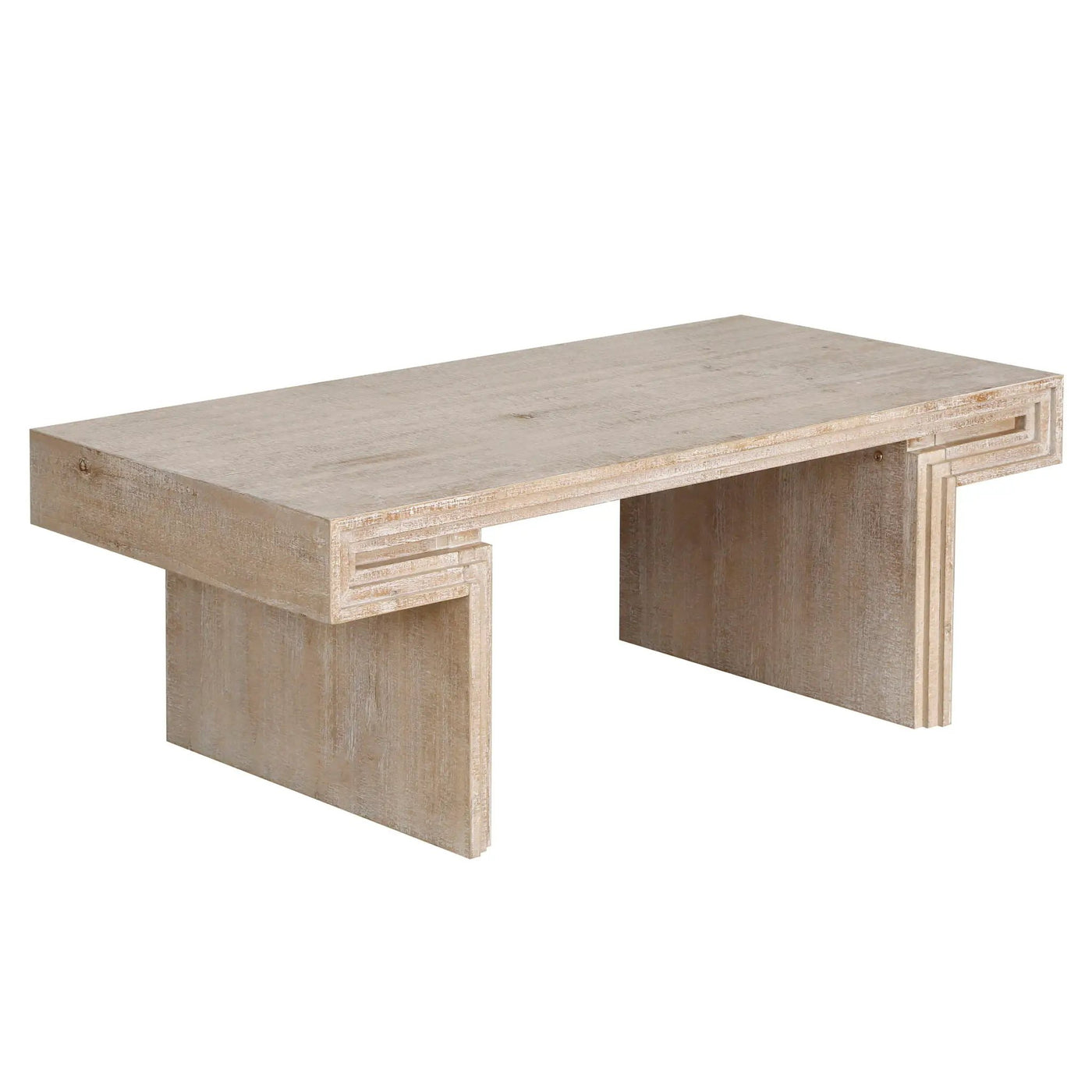 American Vintage Industrial Coffee Table, Double Tier Design by Unique Piece Furniture