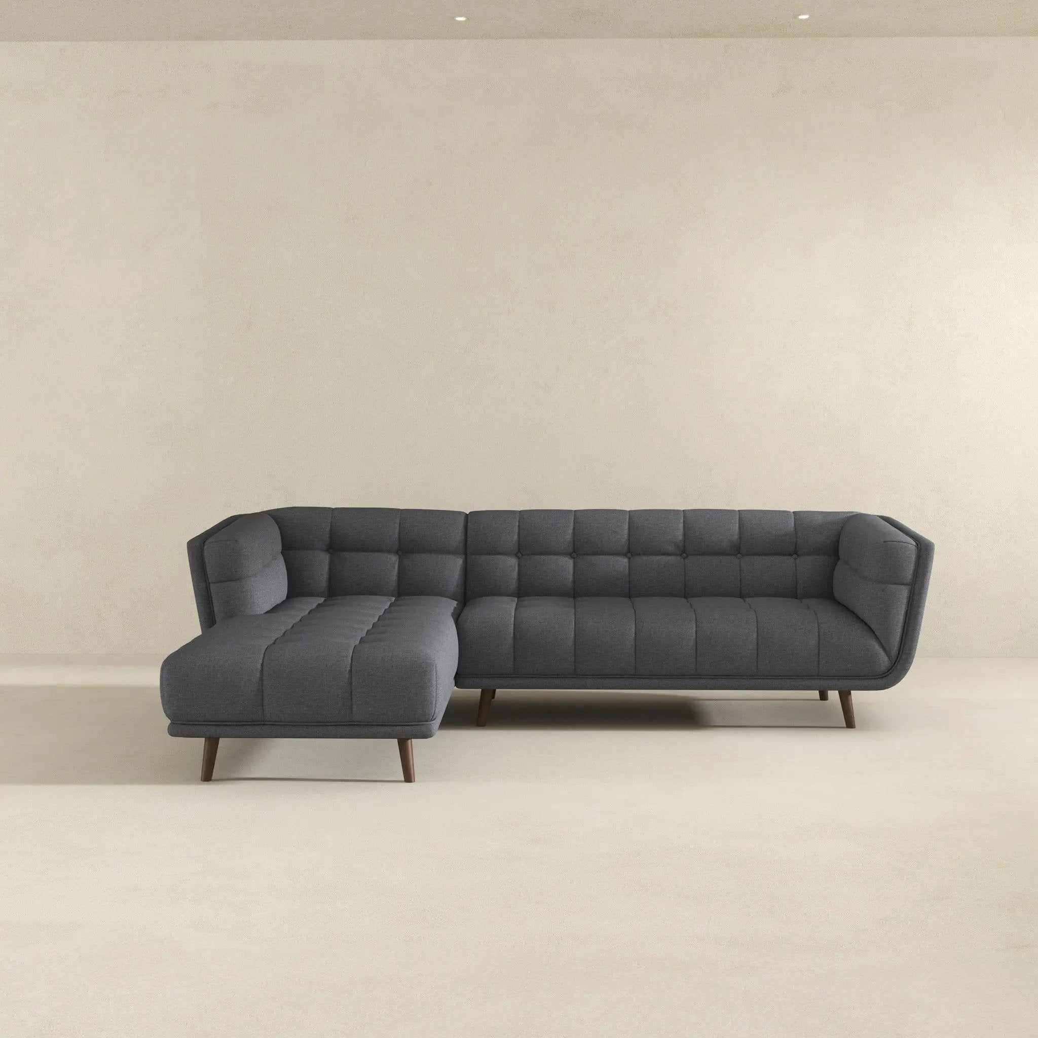 Addison - L Shape Sectional Sofa Tufted by Unique Piece Furniture
