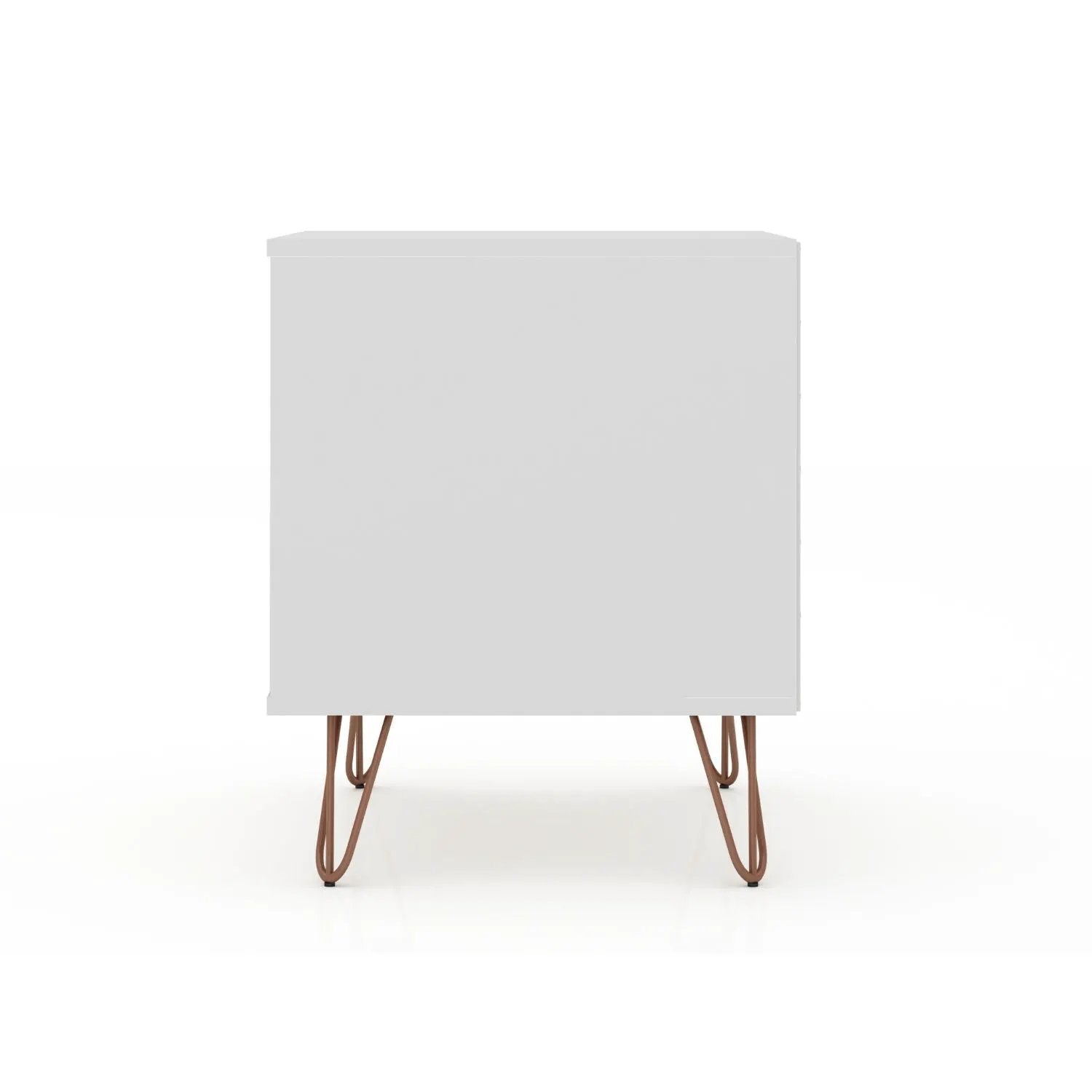 Rockefeller - Nightstand With 2 Drawers - White by HouseOfZazla
