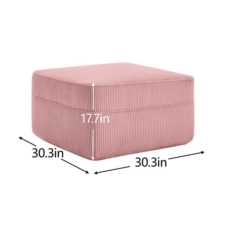 Ottoman Corduroy - Pink by HouseOfZazla