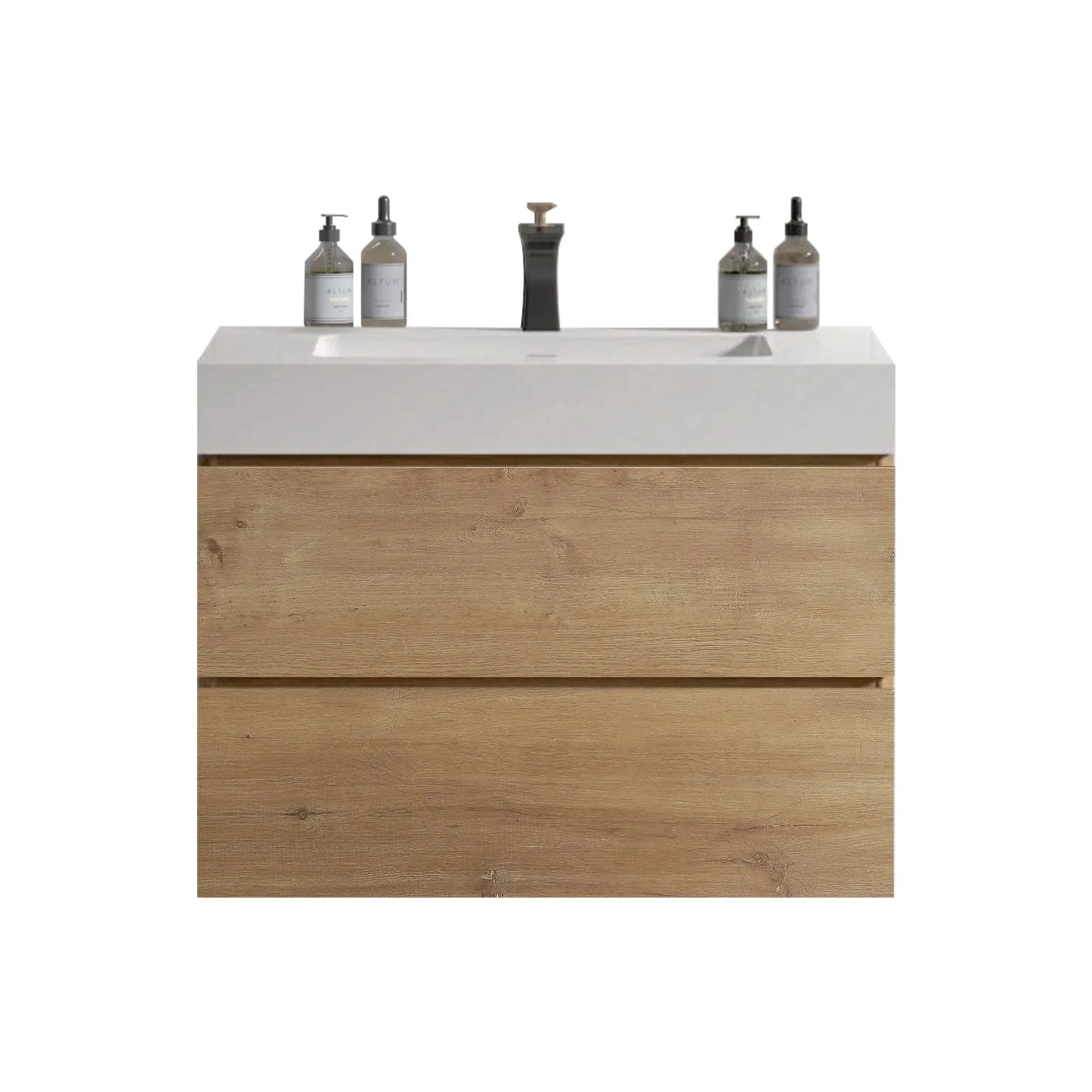 Alice - Bathroom Vanity With Sink, Large Storage Wall Mounted Floating Bathroom Vanity For Modern Bathroom by Unique Piece Furniture