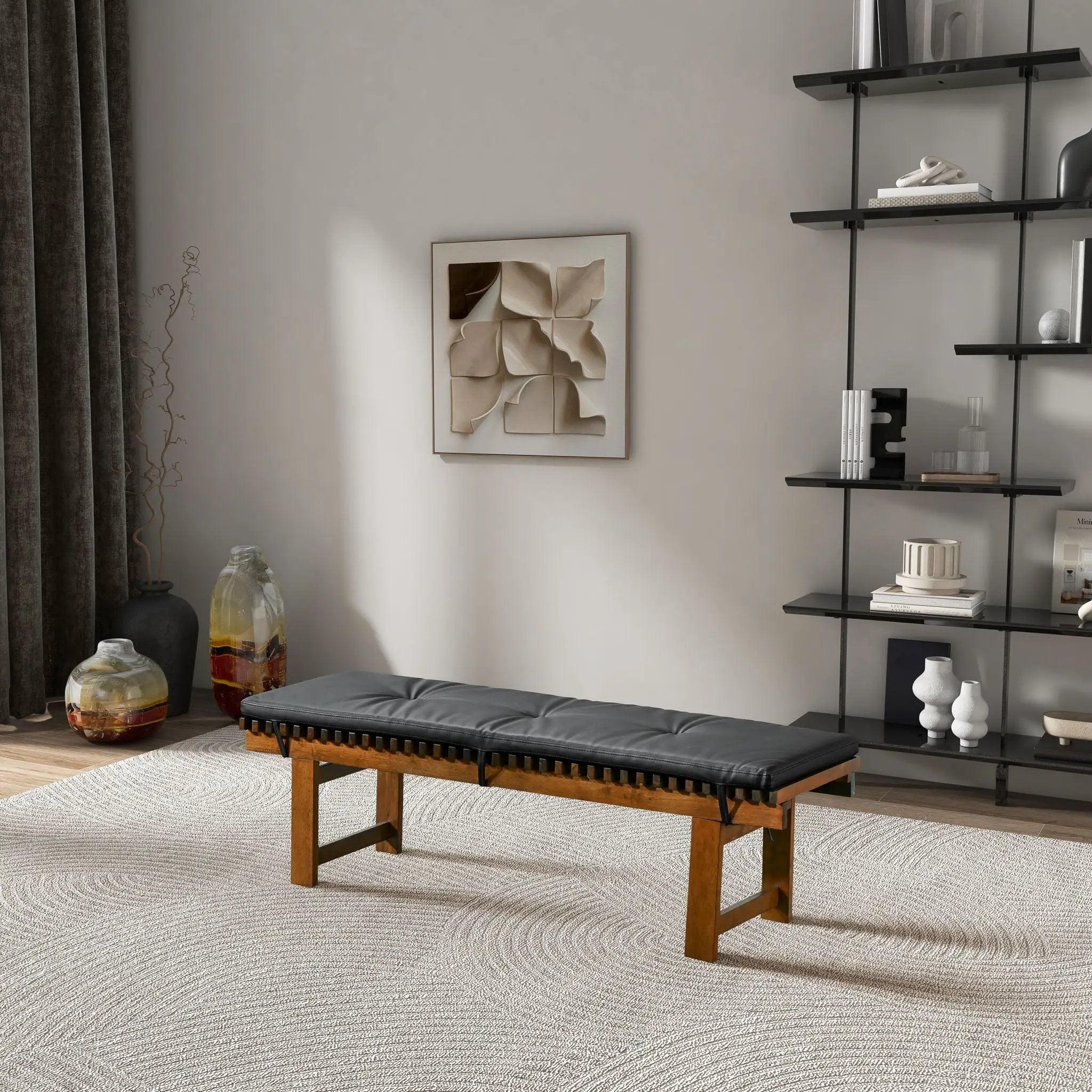 Lucia - Bench - Black by Unique Piece Furniture