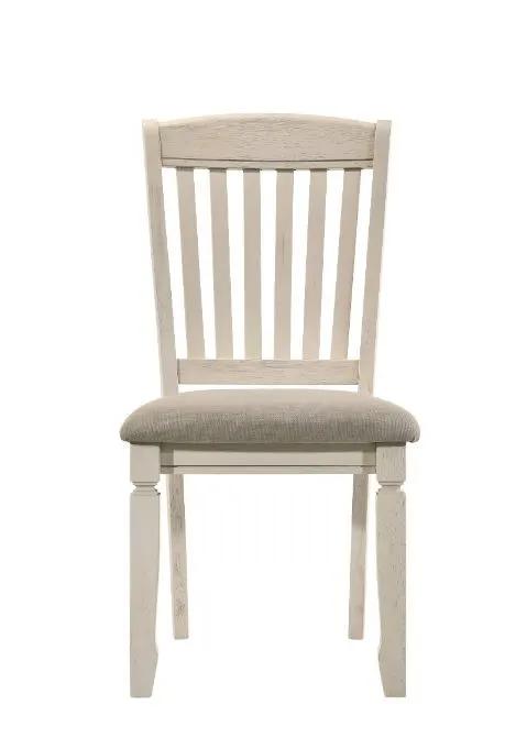 Fedele - Side Chair (Set of 2) - Tan Fabric & Cream by Unique Piece Furniture