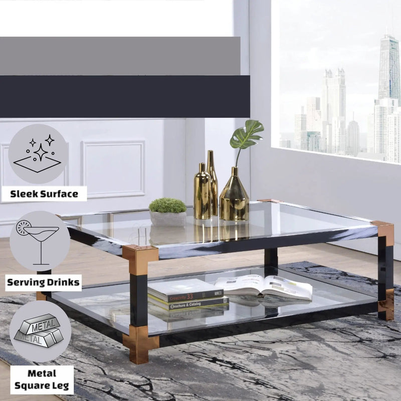 Lafty - Glass Table - Multi by Unique Piece Furniture
