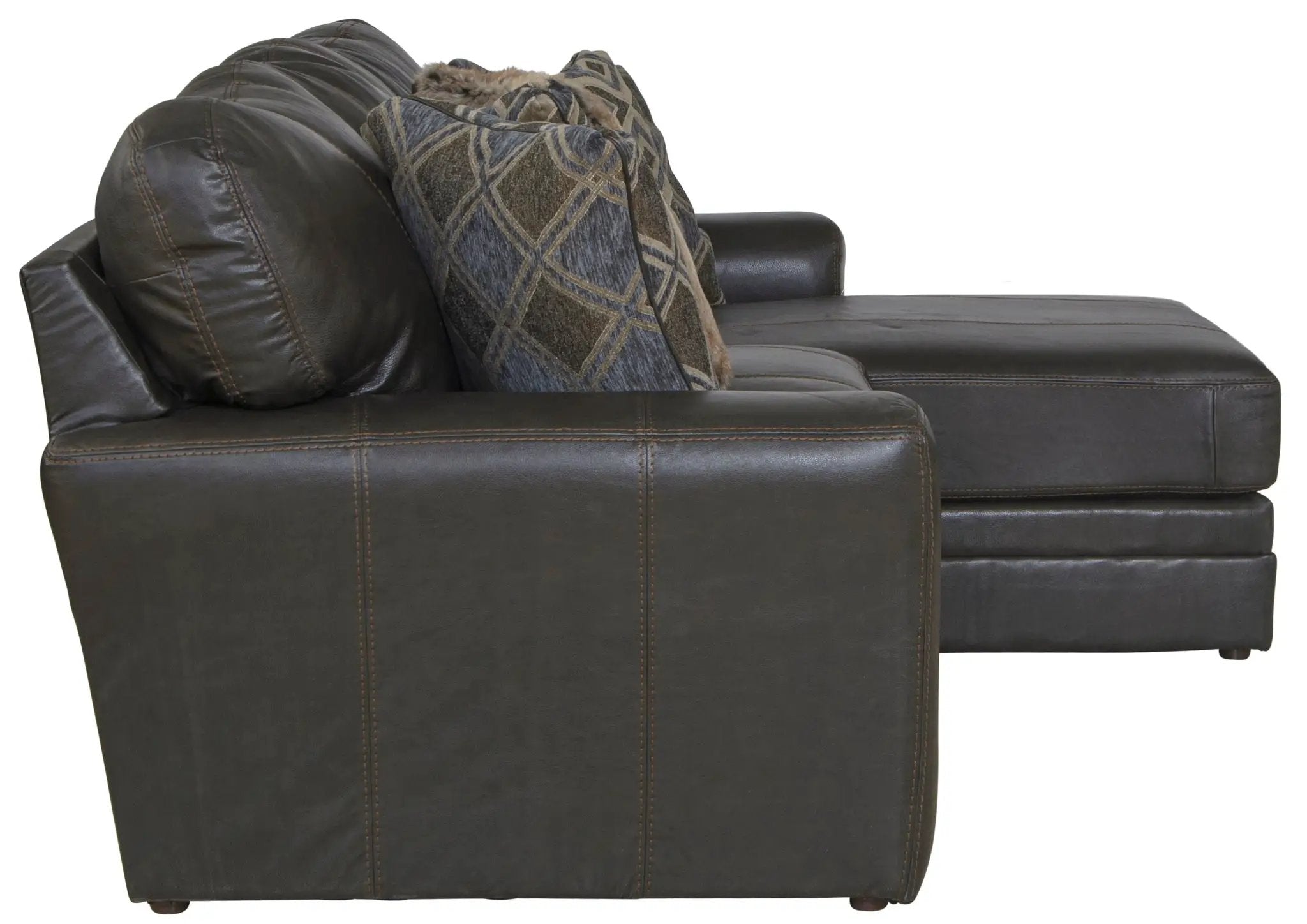Denali - Italian Leather Match Sectional by Unique Piece Furniture