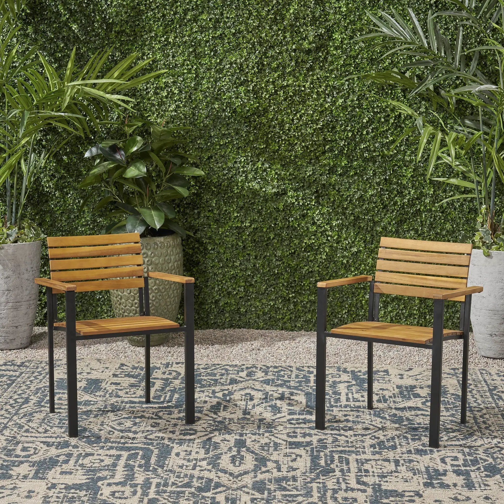 Laris Wood And Metal Chair by HouseOfZazla