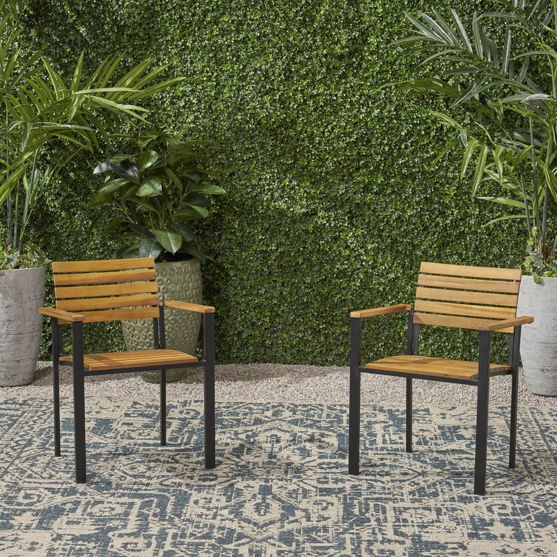 Laris Wood And Metal Chair by HouseOfZazla