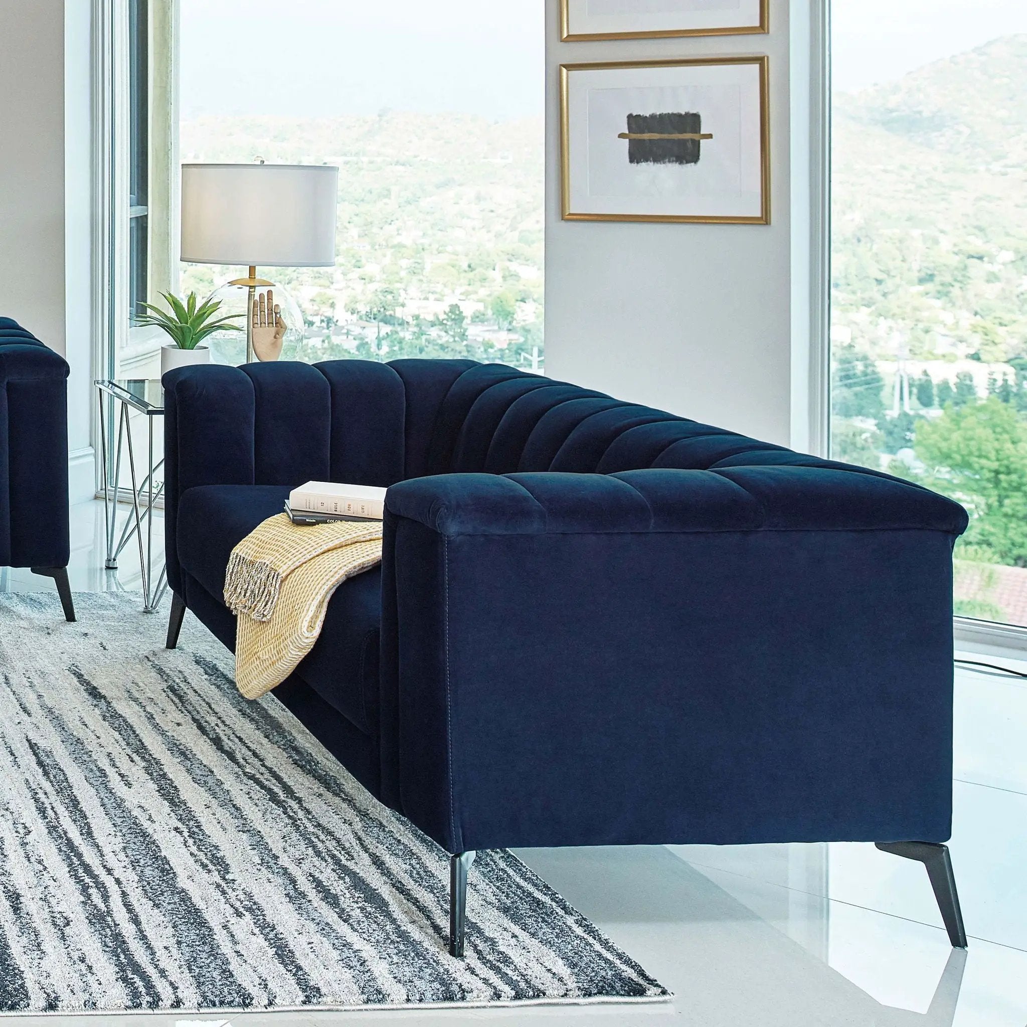 Darci - Loveseat - Blue by HouseOfZazla