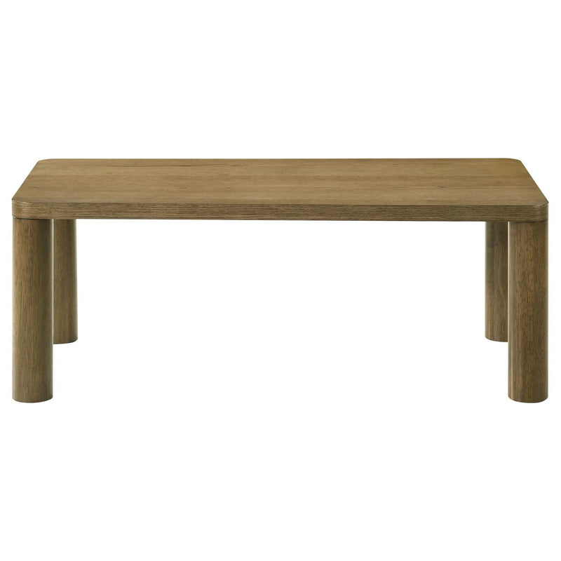 Castlewood 3-piece Cocktail Coffee Table Set Brown Oak by Unique Piece Furniture