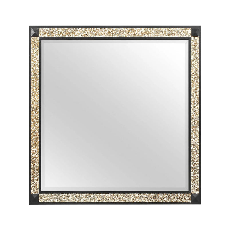 Lively - Mirror With Glitter Detail - Black by HouseOfZazla