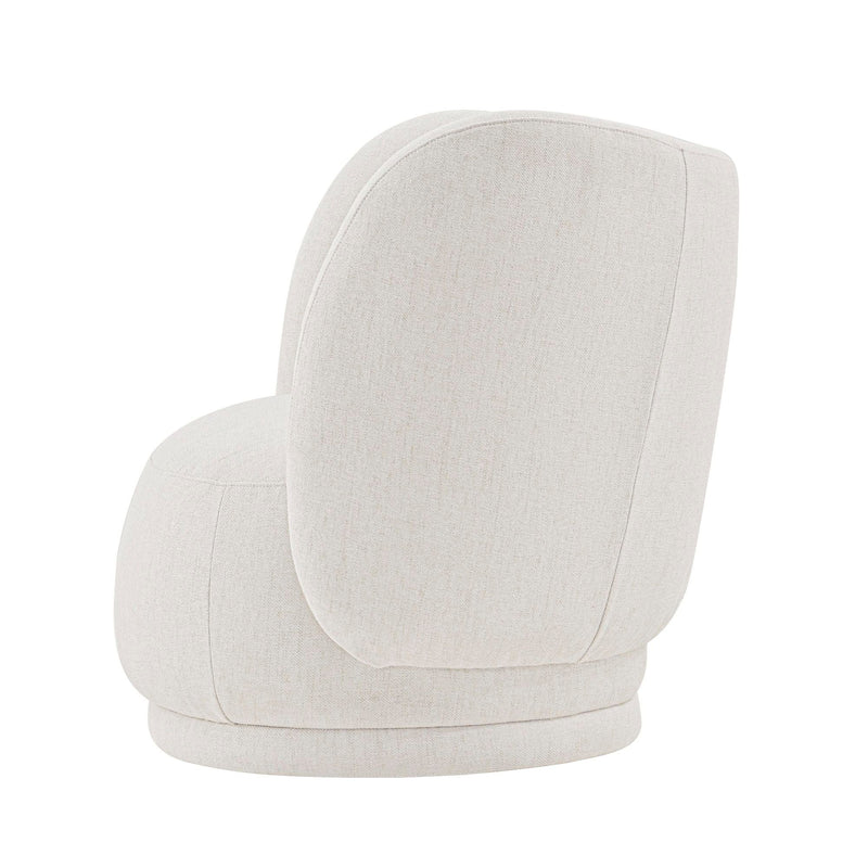 Weave - Accent Chair With Pillow, Comfortable Seating For Living Room - Cream by HouseOfZazla