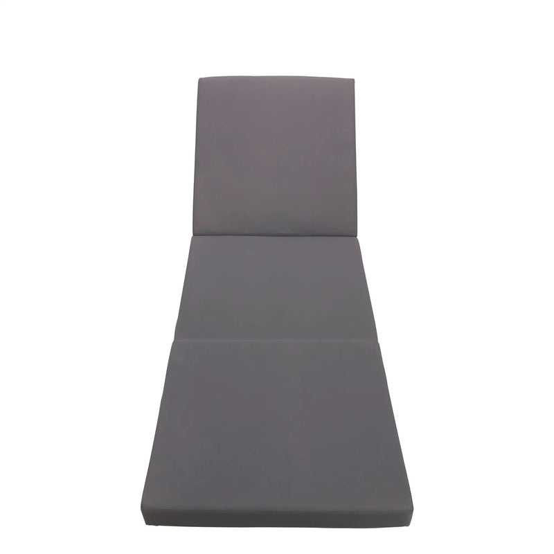Gray Broadway Ian Chaise Lounge Cushion (Triple Folds) by HouseOfZazla