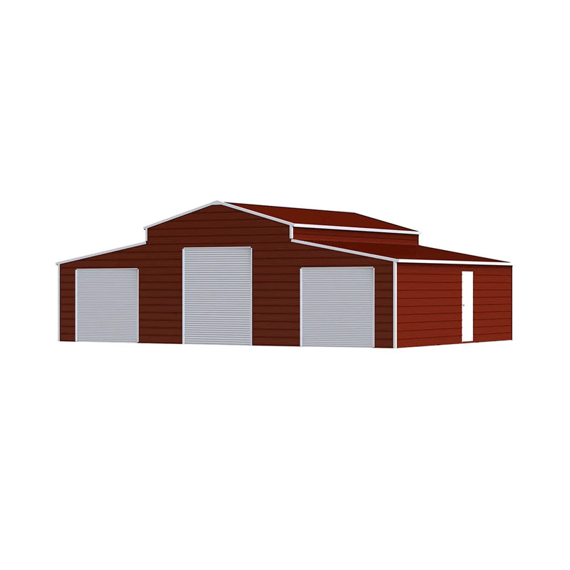 [30X42FT] Heavy-Duty All-Weather 3-Garage Galvanized Steel Storage Shed (SAK18765) by SAKSBY WHOLESALE