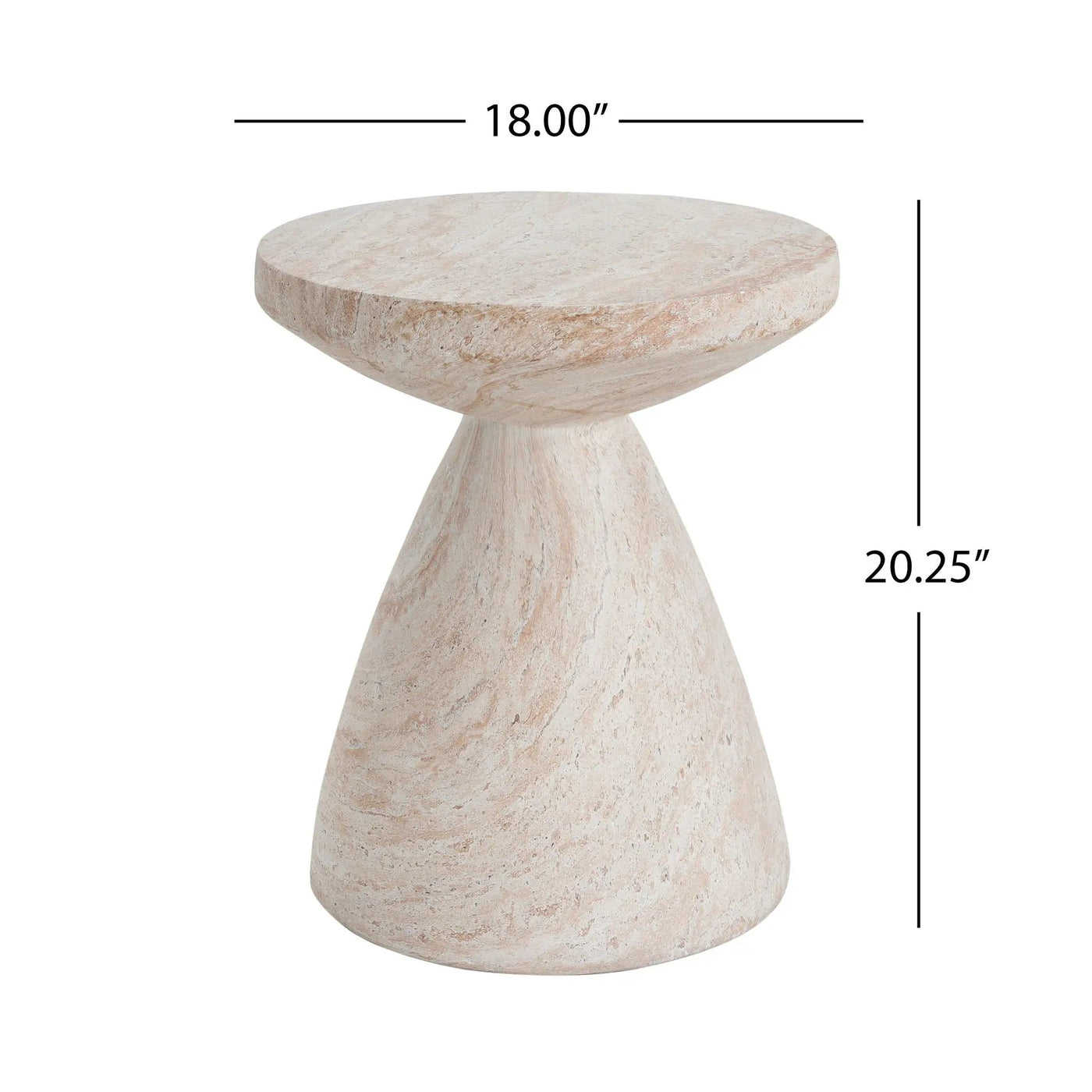 Outdoor / Indoor Lightweight Concrete Side Table by HouseOfZazla