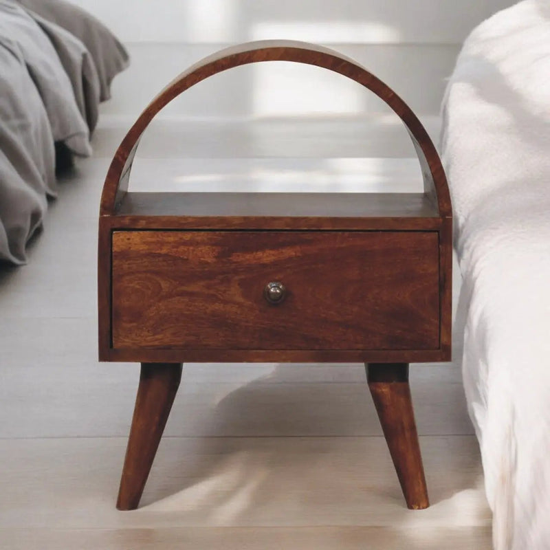 Dome Bedside Table - Brown by HouseOfZazla